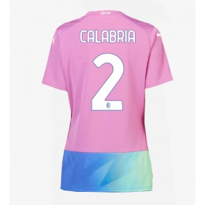 AC Milan Davide Calabria #2 Replika Tredjetrøje Dame 2023-24 Kortærmet